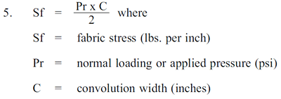 Rolling Diaphragm Theory - Equation 3